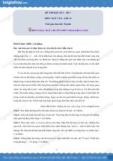 Đề số 7 - Đề kiểm tra học kì 1 - Ngữ văn 11